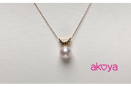 【084-01】akoya　天使のはねペンダント(K18YG)