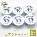 【ふるさと納税】木頭ゆず ユズシャーベット 6個入り 115ml×6個 OM-67【徳島県 那賀町 徳島 木頭 木頭柚子 ゆず ユズ シャーベット アイス デザート スイーツ 柑橘 国産 果汁 果皮 特製 ご当地 お取り寄せ グルメ 要冷凍 厚さ 対策 熱中症 予防】