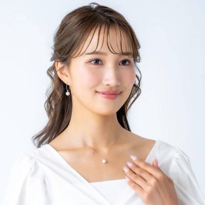 ふるさと納税 神戸市 【12月誕生石】無調色 アコヤ真珠 タンザナイト K10WG ペンダント ネックレス チェーン付き |  | 01