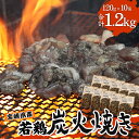 【ふるさと納税】宮崎の名店「宮崎肉魚青木」県産若鶏炭火焼き しお 冷凍パック 120g×10袋 鶏 肉 おつまみ 宮崎ご当地グルメ 特産品 キャンプ BBQ 電子レンジ 湯煎 簡単調理 宮崎県 宮崎市 送料無料