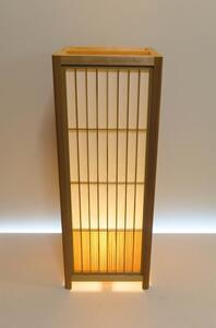 組子行灯「極」　ＬＬサイズ　楮和紙無地／国産杉突板（腰板）デザイン