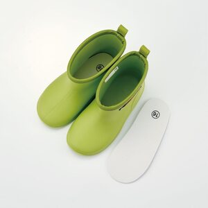 ワッペン付レインブーツ　ディノサウルス　16cm　5-110