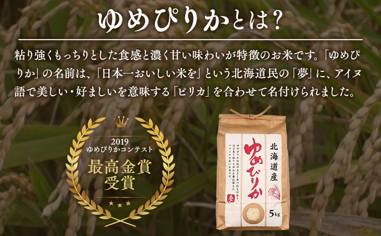 北海道八雲町熊石産 令和7年度産ゆめぴりか5kg(精白米)【 北海道八雲町熊石産 ゆめぴりか 5kg 精白米 米 お米 おこめ コメ こめ おうちごはん 家庭用 八雲町 北海道 】 ※沖縄・離島への配