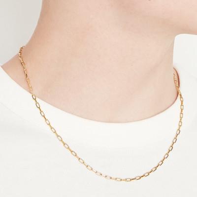 ふるさと納税 魚津市 K18 ミラーノ(ロング小豆)  ネックレス 50cm 約10g |  | 03