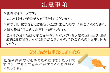 訳あり・干物／京都・京丹後の地元魚屋が作ったお任せ干物セット（冷凍） 3種＜不揃い・訳あり品＞干物セット・干物詰め合わせ・ひもの・ひもの