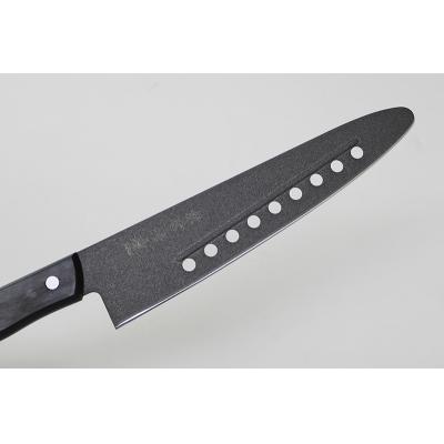 ふるさと納税 関市 H21-02 兼常作 穴あき・リブ付き フッ素コーティング 先丸牛刀包丁 210mm |  | 01