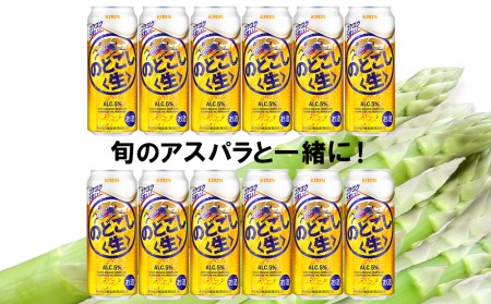 2026年春発送 キリンのどごし生 500ml12缶＆グリーンアスパラ1kg