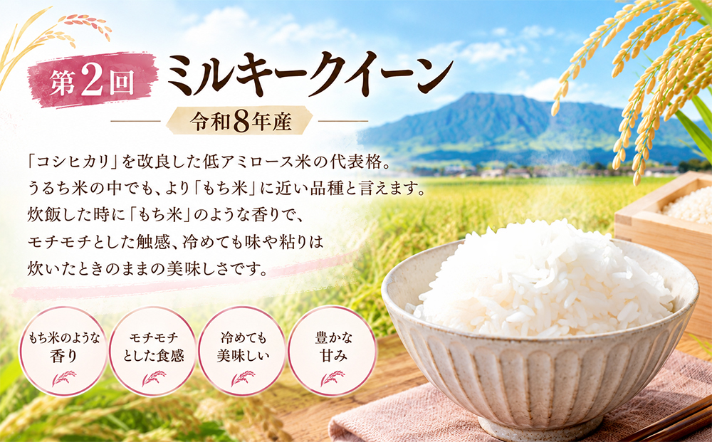 【ANA限定】【3回定期便】毎月違う品種をお届け！ 令和8年産 コシヒカリ ミルキークイーン 森のくまさん 白米 精米 5kg×3回 水穂やまだ 食べ比べ グランプリ獲得 R8年 お米 ごはん 飯 美