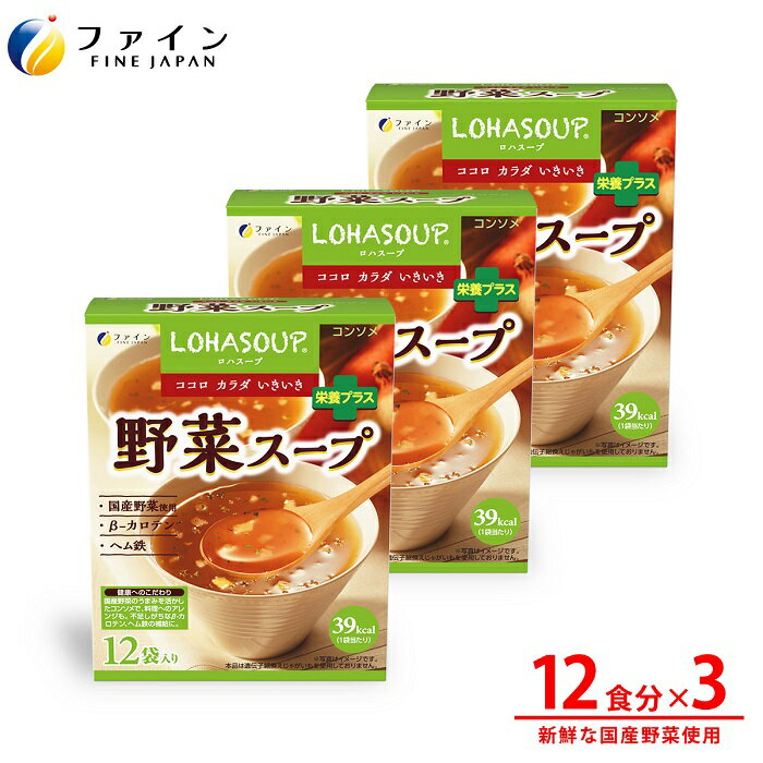 【ふるさと納税】G-155　LOHASOUP 野菜スープ12袋×3個セット