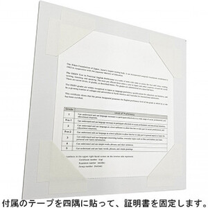 英検(R)合格証明書専用額 ゴールド 雑貨 日用品 インテリア 英検証明書 淡い光沢 英検証明書専用額 横向き専用額 横向き 金色 証明書用 証明書用額 約298×298 額縁 賞状 デザインカットマ