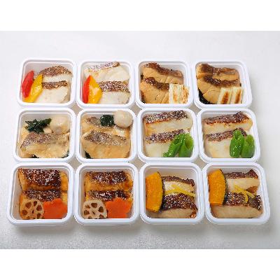ふるさと納税 白浜町 レンジで簡単!近大生まれマダイ惣菜詰合せセット/12食(冷凍)