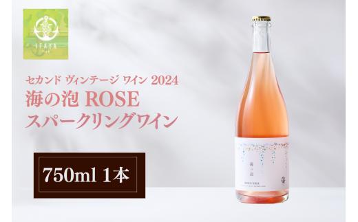 スパークリングワイン ヴィンテージ ロゼ 750ml 海の泡 2024 ROSE 海に近い 圃場 数量限定 ITAYA FARM セカンド vintage ワイン お酒 ワイン ぶどう 葡萄 ブドウ 石川県 羽咋市 石川 羽咋 能登 