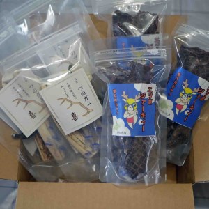 【上士別のハンター】（※犬用※）鹿肉ジャーキー＆鹿角ガム（各3個入）