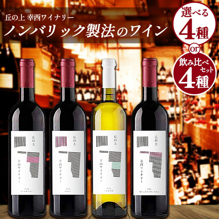 【ふるさと納税】丘の上 幸西ワイナリー 2024 【選べるワイン4種・単品 or セット】 | ワイン セット 単品 赤 白 お酒 丘の上 幸西ワイナリー ノンバリック 長野県 塩尻市
