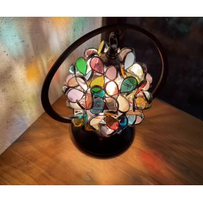 ふるさと納税 那珂川市 【ステンドグラスのある暮らし】和灯・花びら(テーブルランプ) |  | 01