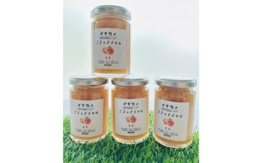 イナカノ　ごろっとジャム　もも　140g×4本セット＜信州中野＞【1625410】