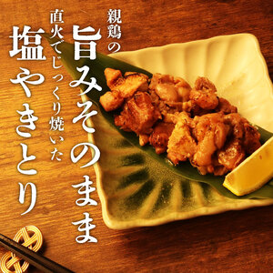 親鶏 塩やきとり 6パック 600g 100g × 6  鶏肉 鶏 チキン タンパク やきとり 焼き鳥 塩 肉 とり 精肉 ブランド鶏 おかず 冷凍 小分け 簡単調理 味付き モモ おつまみ 郷土食 