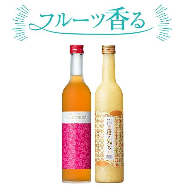 【ふるさと納税】飲み比べ かごしま ほろよいセット（とっておき梅酒♪・金柑こみち） 各500ml 田苑酒造 AS-838 金柑こみち とっておき梅酒 田苑酒造 金柑 樽 樽貯蔵 果実酒 田苑 ギフト プレゼント お中元 お歳暮 川内市 鹿児島県 薩摩川内市 送料無料