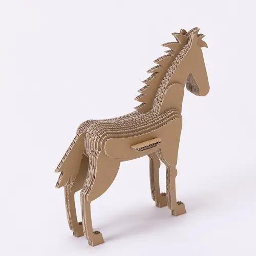 No.219 段ボール製工作キット　干支シリーズ　ウマ