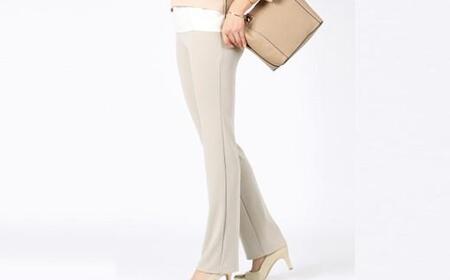 ボナンザ ストレートパンツ(アイボリーLL・股下70cm)  ARIKIパンツ ファッション レディースファッション パンツ レディースパンツ リラックスフィット 女性用 服 広島県福山市/有木株式会