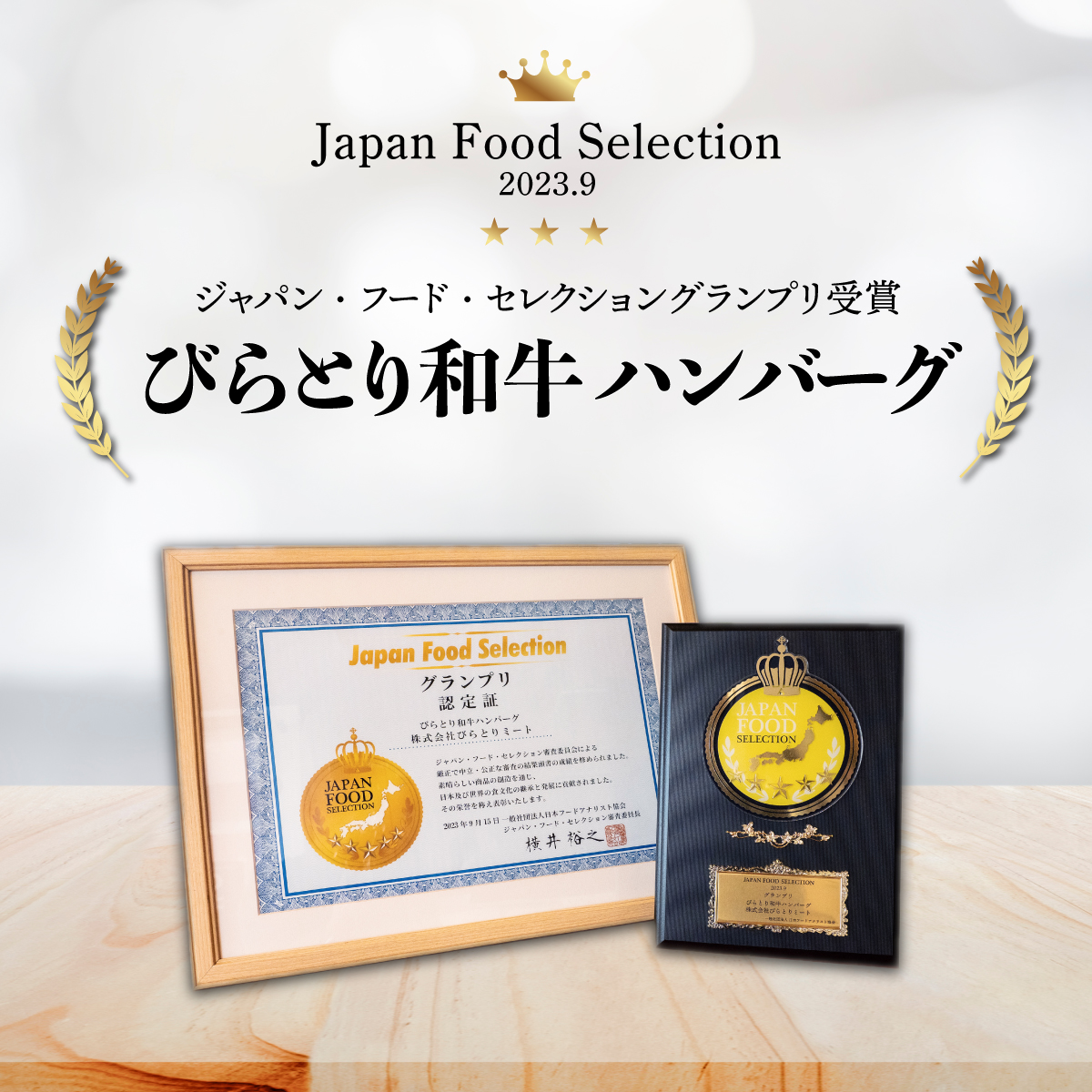 【ジャパン・フード・セレクショングランプリ受賞】びらとり和牛ハンバーグ180ｇ10枚　オリジナルソース付 BRTB028_イメージ4