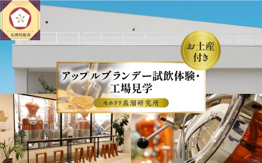 アップルブランデー 醸造所見学 1名 《モホドリ蒸溜研究所》 見学ツアー りんご 酒 試飲 お土産あり 工場見学 体験 ブランデー 旅行 観光 青森県 五所川原市 体験型返礼品
