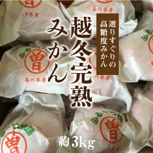 ふるーつ物語「越冬完熟みかん」約3kg（30～50個入り）_M02-0031