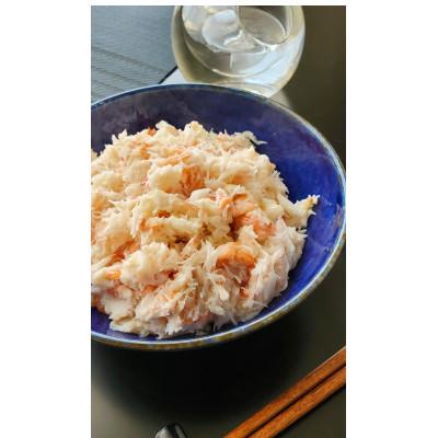 ふるさと納税 魚津市 【急速冷凍】自社漁船で鮮度抜群、魚卸問屋の紅ズワイガニむき身(フレーク約400g)