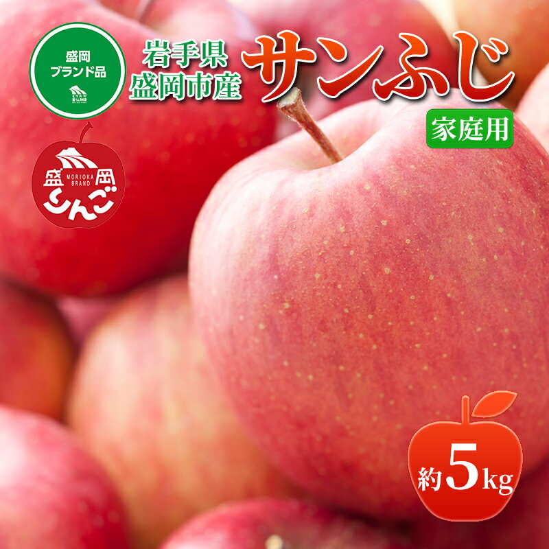 【ふるさと納税】先行予約≪2025年12月初旬～発送≫【盛岡ブランド認証】サンふじ 5kg 16～18玉 りんご 盛岡りんご 盛岡市 岩手県 果物 フルーツ 安心 安全 自然栽培 甘い しゃきしゃき 食感 人気品種 ギフト ブランド認証 贈答用　お届け：2025年12月1日～2026年1月31日