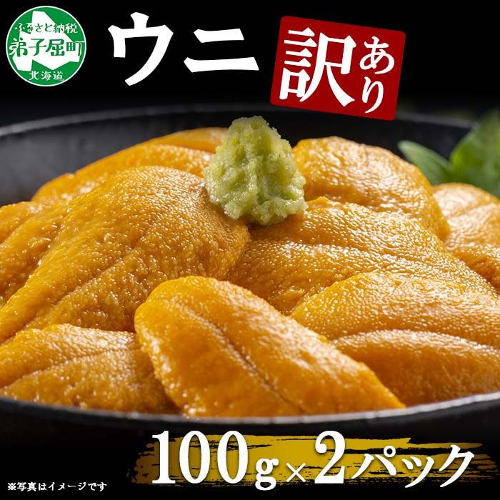 1259.訳あり うに チリ産 冷凍 200g ワケあり ウニ 雲丹 不揃い B級品 うに わけ あり 海鮮 4人前 丼 刺身 自宅用 北海道 送料無料 北海道 弟子屈町