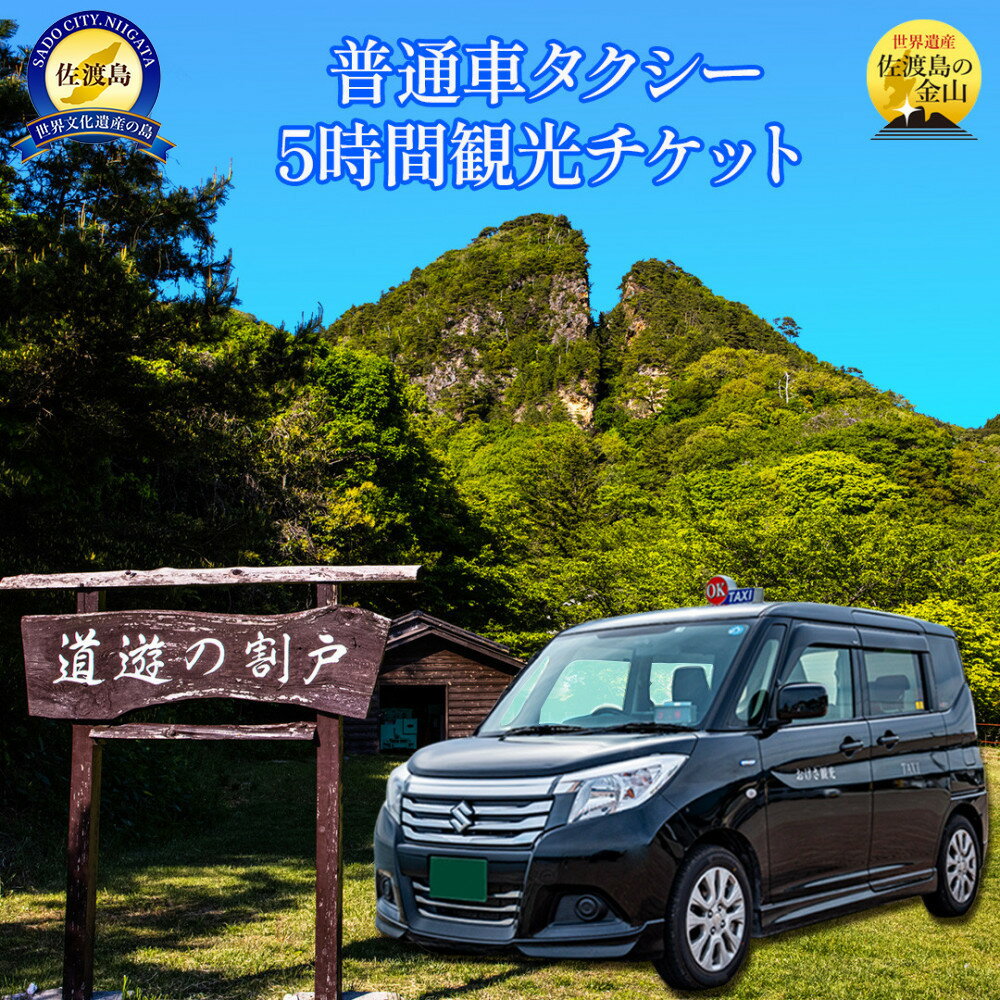 【ふるさと納税】【新潟県佐渡】おけさ観光タクシーで巡る佐渡！5時間観光プラン