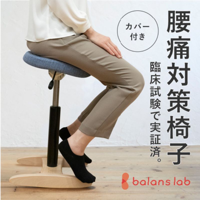 【ふるさと納税】バランス シナジー(カバー付き)ラウンドシート　【 インテリア 家具 腰が痛くなりにくい 腰痛対策椅子 椅子 腰痛持ち 腰痛対策 座り仕事 】