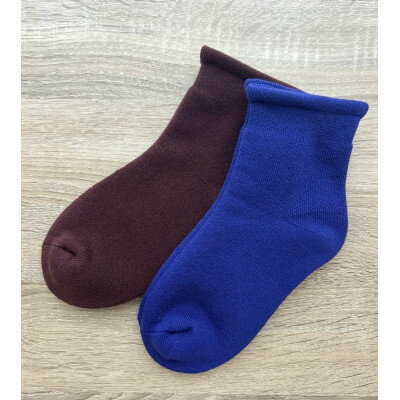 【ふるさと納税】ふわもち鯛焼き靴下x2足組(パープル、ブラウン)【1657300】