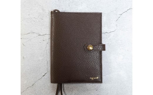 maf pinto (マフ ピント) 手帳カバー A6(文庫)サイズ チョコレート ADRIA LINE レザー 本革 日本製