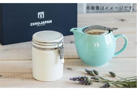 【美濃焼】ティーギフトセットC キャロット【ZERO JAPAN】【TOKI MINOYAKI返礼品】 食器 うつわ 茶器 ティーポット 湯呑み シンプル かわいい おしゃれ 贈り物  紅茶ポット 緑