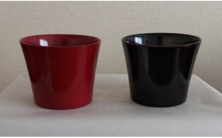 川連漆器 漆塗カップ 本溜 漆器 [B2-61001]