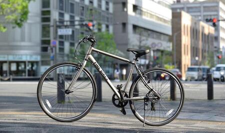 完成品でお届け！クロスバイク 1×7段変速 70×32C SHIMANO 自転車  460mm 500mm ファインバイクスクロス　FINEBIKES（NA700）【ブラック460mm】