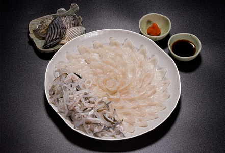 (12032)とらふぐ刺身 ふぐセット2～3人前 3D冷凍 干しひれ付き 合計160ｇ