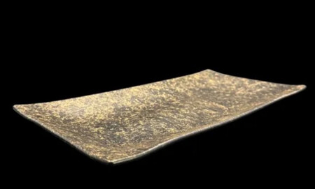 波レクタングルプレート 乱糸(マット仕上げ)漆黒