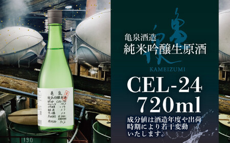 【先行予約】純米吟醸原酒 CEL-24 720ml （生酒） 2本セット 〈2026年12月上旬より順次発送〉/ お酒 酒 さけ 日本酒 純米吟醸 原酒 アルコール 度数 14度 地酒 亀泉 cel2