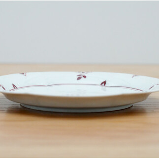 皓洋窯 有田焼 赤絵剣先小花 輪花皿Lサイズ 1枚 プレート りんか リンカ 食器 うつわ 器 ギフト 贈り物 A14-45_イメージ3