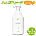 【ふるさと納税】URU ボディソープ 500ml 〈選べる〉 1本 または 2本 ボディ ソープ 清潔 お風呂 バス スキンケア 石けん せっけん 植物由来 いよかん 伊予柑 柑橘 送料無料 (547) (548)