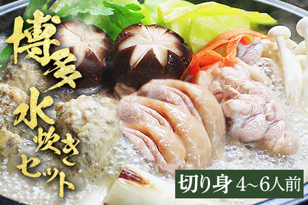 博多水炊き（はかた一番どり切り身・つみれ）セット 4～6人前 お取り寄せグルメ お取り寄せ 福岡 お土産 九州 福岡土産 取り寄せ グルメ 福岡県