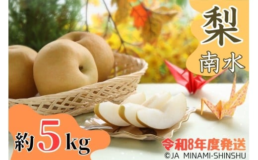 8-J09　梨（南水）【太鼓判・優糖生】約5kg