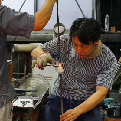 ふるさと納税 弥彦村 【手づくり】くらげ風鈴＜クリアブルー＞ ガラス細工 吊り下げ 飾り 新潟県 弥彦村 |  | 03