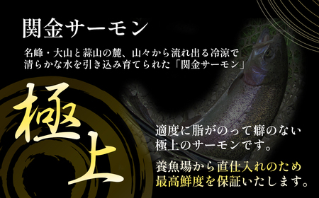 【真空冷凍】 関金サーモン ふり塩切り身 1.440g（60g×24切れ） マス トラウトサーモン 鮭 さけ シャケ 国産鮭 ふり塩鮭 鮭切身 サーモン 国産サーモン サーモン切身 養殖サーモン 真空