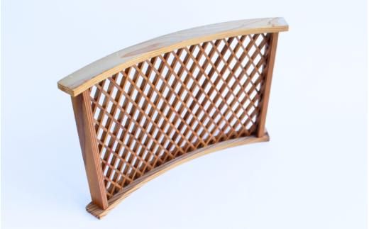 美術組子 飾り盆 /  斜め格子 組子 天然木 工芸品 和雑貨 和モダン テーブルコーディネート 岡山県 真庭市 【sdkb013-01】