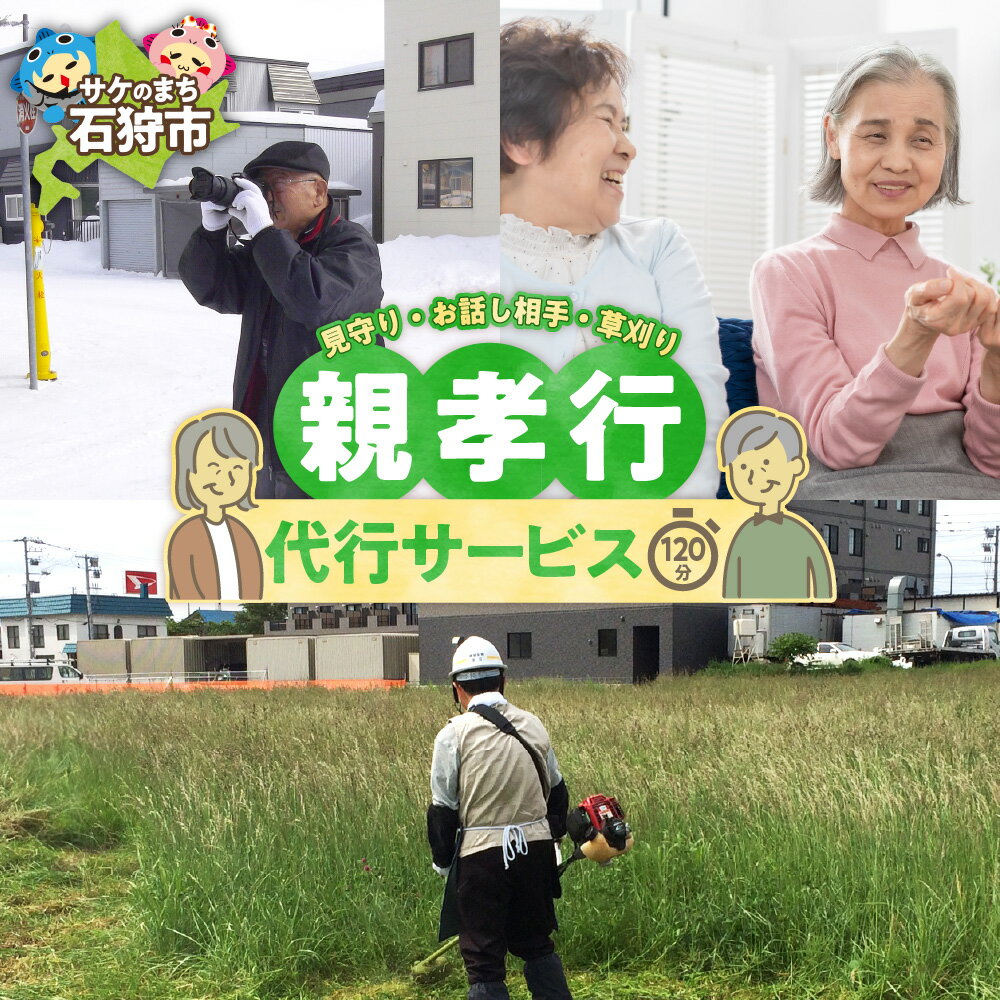 【ふるさと納税】《レビューキャンペーン》代行サービス 地元 サービス　親孝行代行サービス-2（石狩市全域） 石狩市 ふるさと納税 北海道 現状確認代行 クリーニング 帰省 お手入れ 除草 草むしり シルバー人材センターイベントやチケット等 サービス