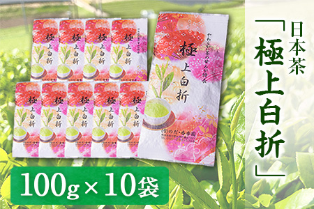 独特の甘み・日本茶「極上白折」《60日以内に出荷予定(土日祝除く)》【100g×10袋】 熊本県 大津町産 有限会社 のだ・香季園