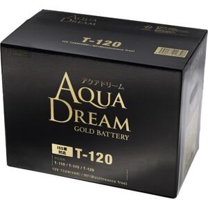AQUADREAM GOLD 自動車始動用バッテリー ISS車対応  T-120 1個【配送不可地域：沖縄県】【1608360】